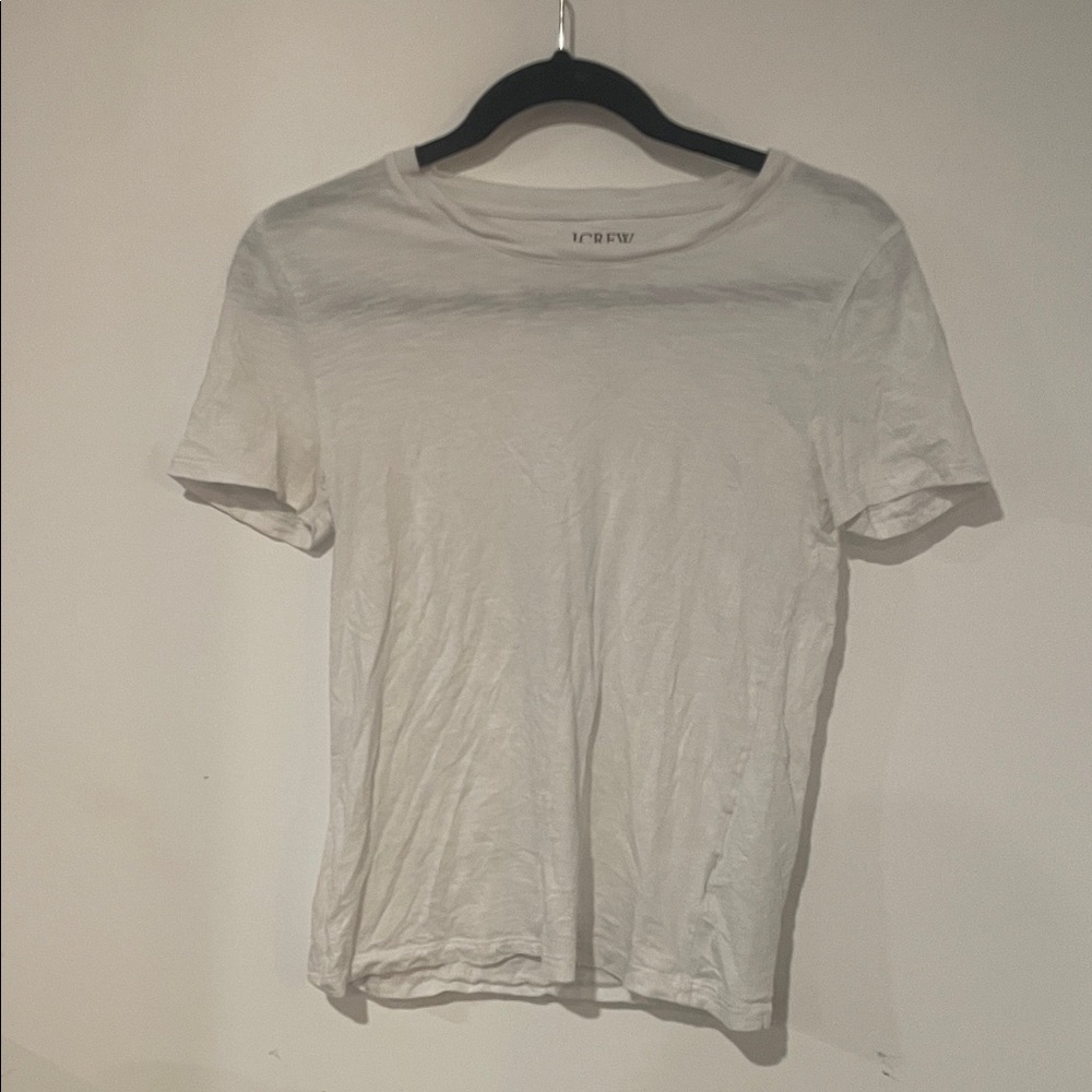 J. Crew Classic White Short Sleeve Tee
